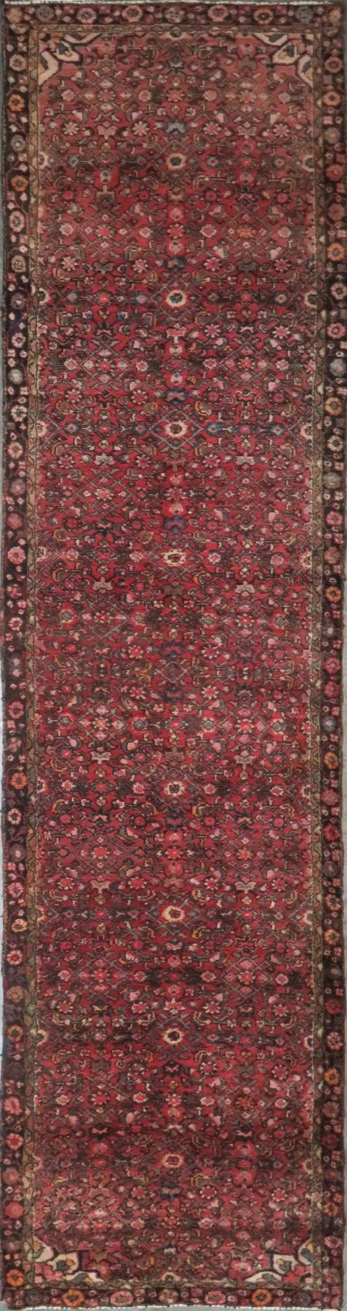 One Of The Kind Hand-Knotted Persian Wool Rug _ Luxurious Vintage Design, 4'9" x 3'3", Artisan Crafted